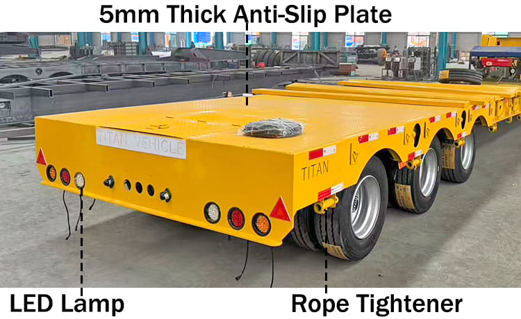3 Axle 60 Tons Hydraulic Removable Gooseneck Trailer for Sale in Nigeria