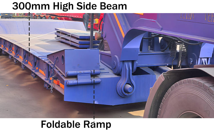 80 Ton Detachable Lowboy Gooseneck Trailer for Sale in Nigeria