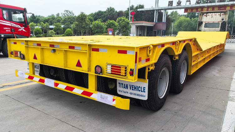 120 ton 2 Line 4 Axle Folding Neck Trailer for Sale in Nigeria