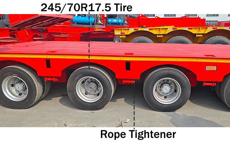 4 Axle 120 Ton Folding Gooseneck Trailer for Sale in Nigeria
