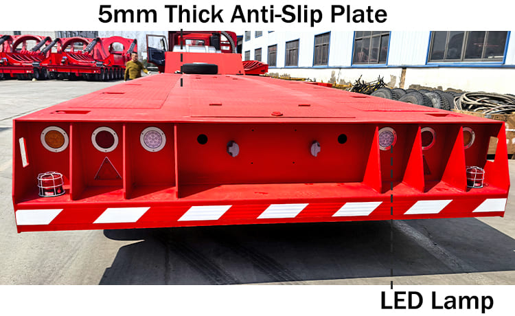 4 Axle 120 Ton Folding Gooseneck Trailer for Sale in Nigeria