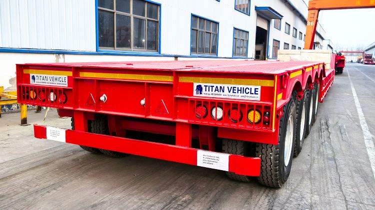 4 Axle 120 ton Folding Neck Lowboy Trailer for Sale in Nigeria