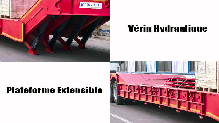4 Axle 120 ton Folding Neck Lowboy Trailer for Sale in Nigeria