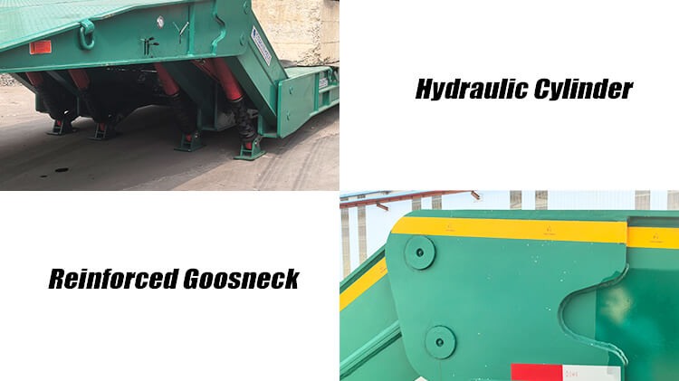 5 Axle Front Loading Low Bed Trailer for Sale in Nigeria