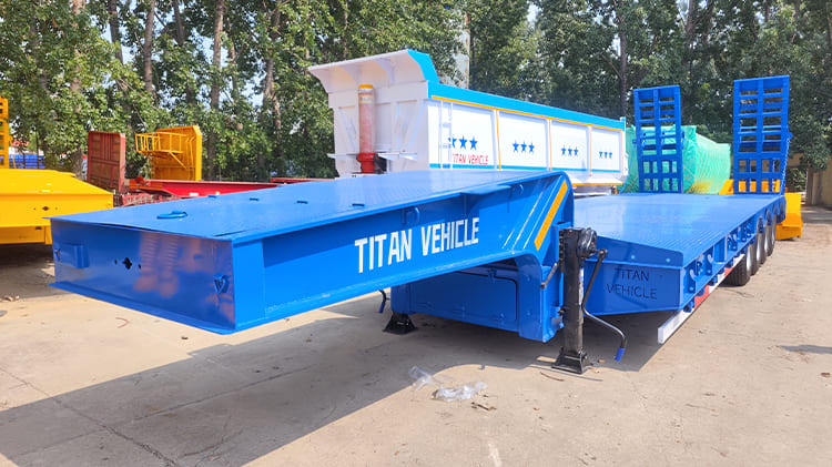 4 Axle 100T Lowbed Trailer For Sale in Nigeria Abuja