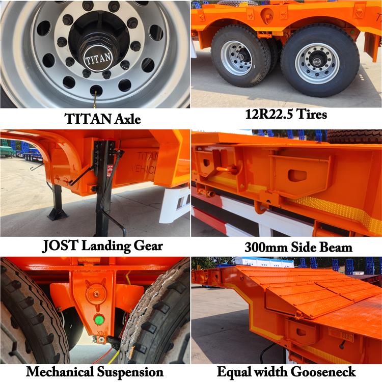 IPI 2 Axle Full Width Gooseneck Low Bed Trailer for Sale In Nigeria Lagos