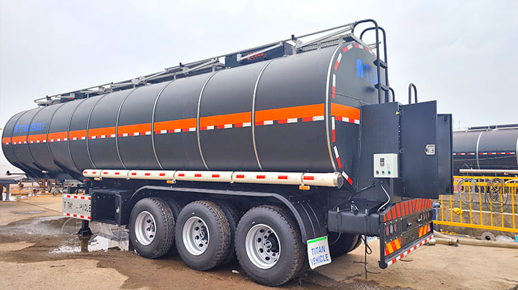 3 Axle Hot Oil Asphalt Tanker Trailer for Sale in Nigeria