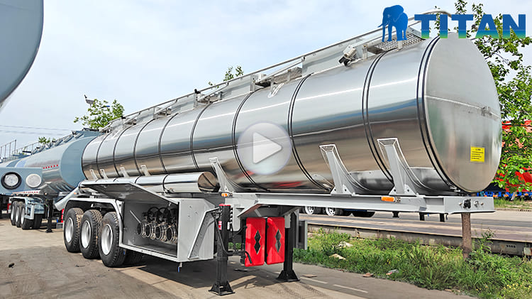 45000L 3 Axle Stainless Steel Tanker Trailers for Sale in Nigeria