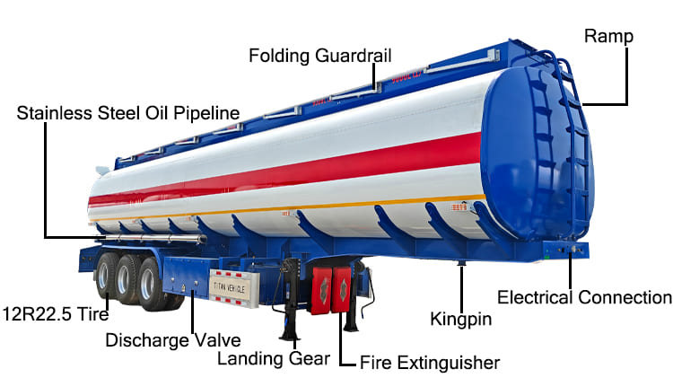 3 Axle 45000L Palm Oil Tanker Price for Sale in Nigeria