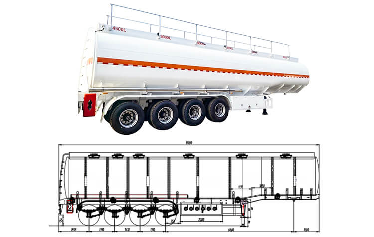 4 Axle Diesel Tanker Trailer for Sale in Nigeria