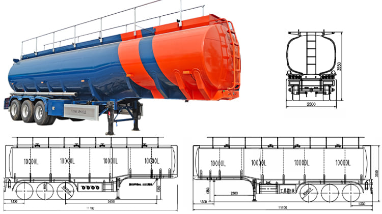 40000 Litre Petrol Tanker Trailer Price for Sale in Nigeria