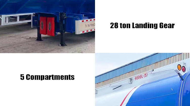 45000 Liters Fuel Tank Semi Trailer for Sale in Lagos Nigeria