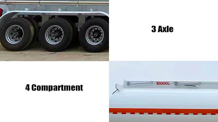 3 Axle 40000 Liters Fuel Tanker Trailer for Sale in Nigeria