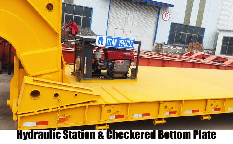 4 Axle Hydraulic Detachable Gooseneck Lowboy Trailer for Sale in Nigeria