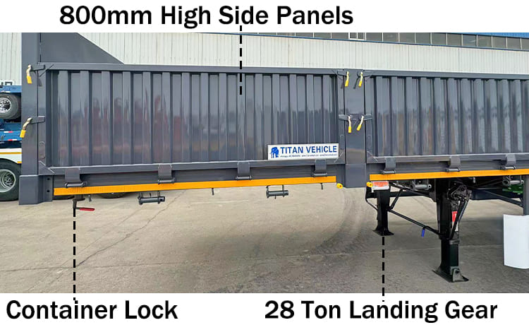 Tri Axle Side Wall Semi Trailer for Sale in Nigeria Lagos