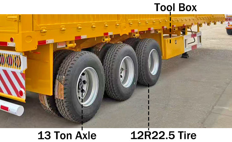 3 Axle Side Wall Cargo Semi Trailer for Sale in Nigeria