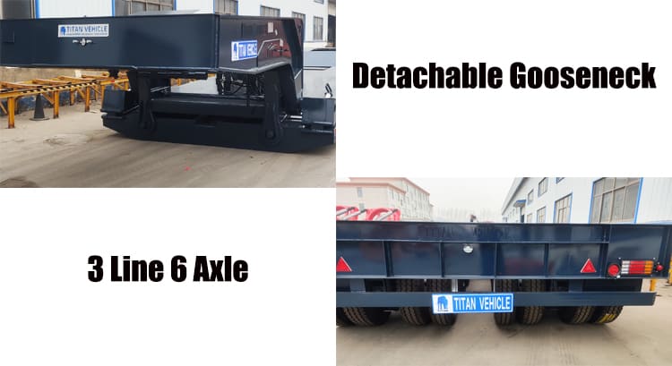 3 Line 6 Axle Removable Gooseneck Trailer for Sale in Nigeria