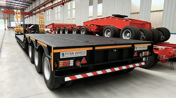 3 Axle Lowboy Gooseneck Trailer Truck for Sale in Nigeria 