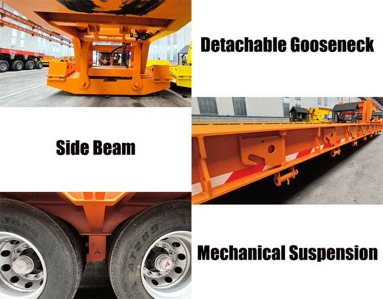 4 Axle 100 Ton RGN Lowboy Trailer for Sale in Nigeria Lagoes