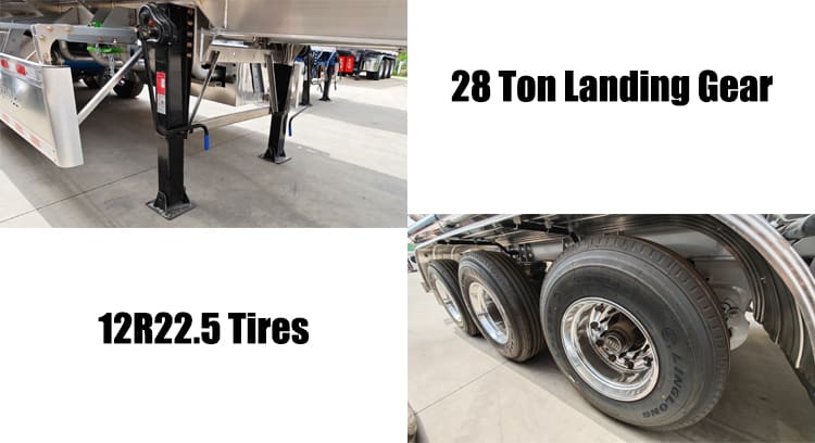 Tri Axle Aluminum Fuel Tanker Semi Trailer for Sale in Nigeria