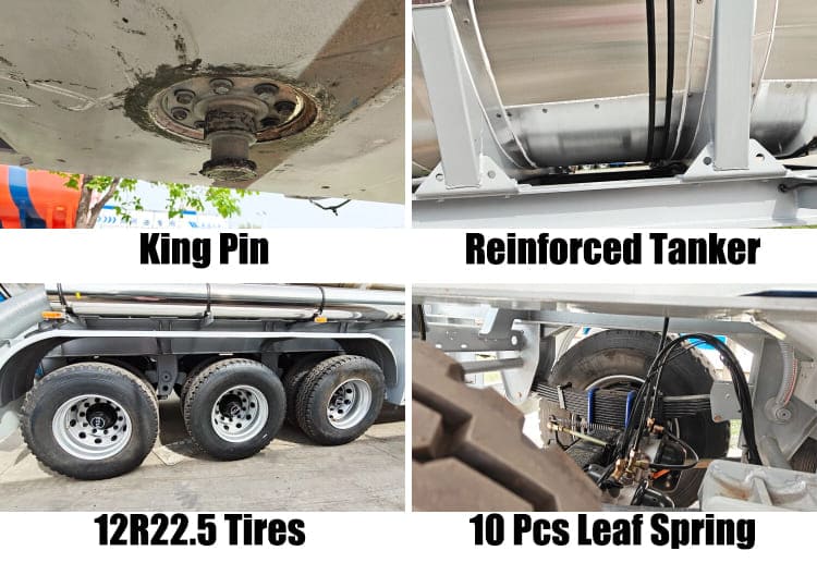 45000 Liters Stainless Steel Tanker Trailers for Sale in Nigeria