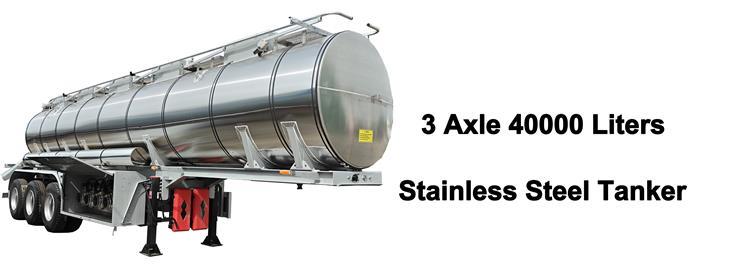 45000 Liters Stainless Steel Tanker Trailers for Sale In Nigeria Lagos