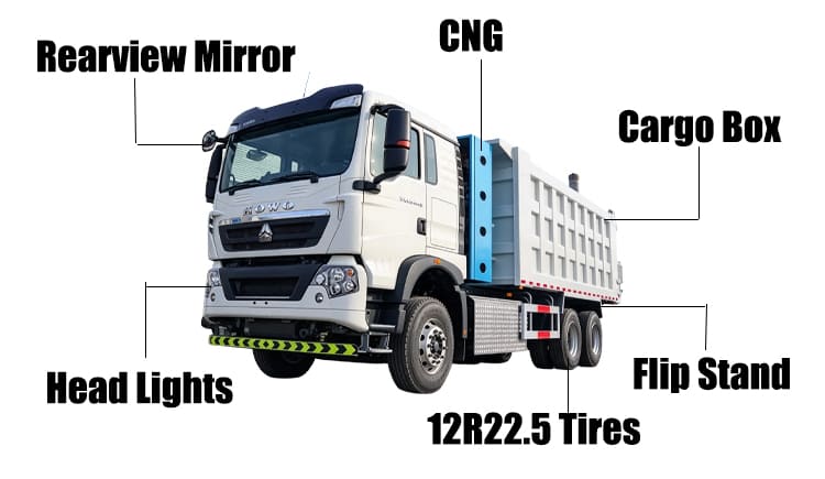 Buy Heavy Duty Howo TX CNG Dump Trucks in Nigeria Lagoes