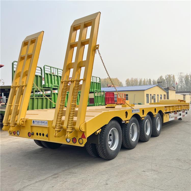Low Loader Truck Semi Trailer