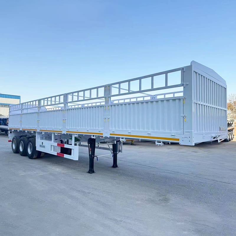 Tri Axle Fence Cargo Semi Trailer