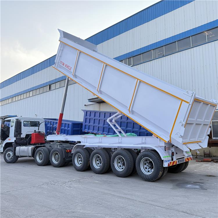 4 Axle 40CBM End Dump Trailer