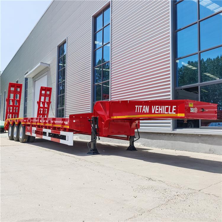 Tri Axle 60 Ton Low Bed Semi Trailer
