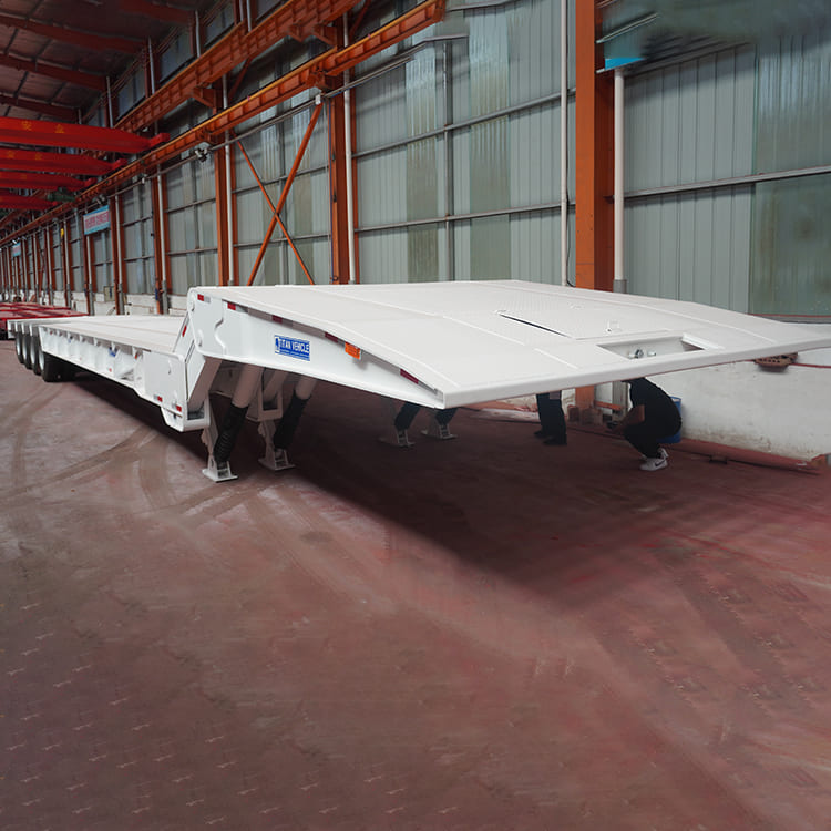 4 Axle 100 Ton Folding Gooseneck Trailer