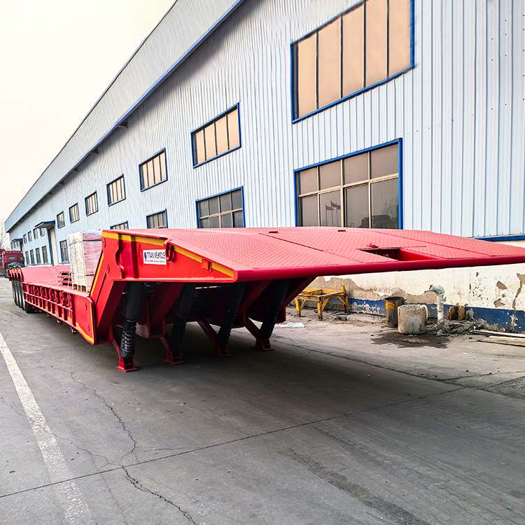 4 Axle 120 ton Folding Neck Lowboy Trailer