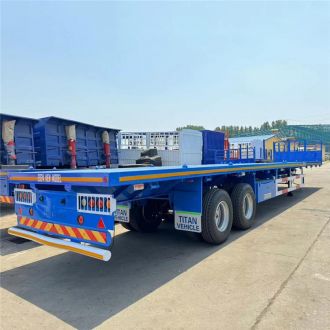 2 Axle 40ft Flatbed Container Trailer
