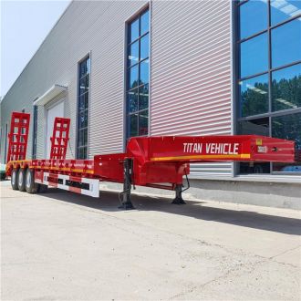 Tri Axle 60 Ton Low Bed Semi Trailer