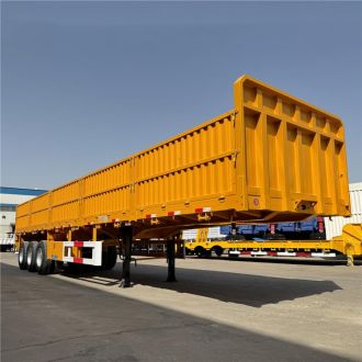Tri Axle Drop Side Semi Trailer 