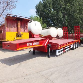 3 Axle 40 Ft Semi Lowbed Trailer