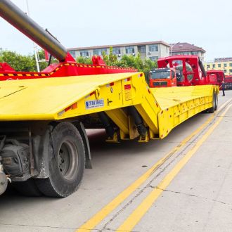 120 ton 2 Line 4 Axle Folding Neck Trailer