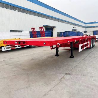 80T 3 Axle Flatbed Trailer